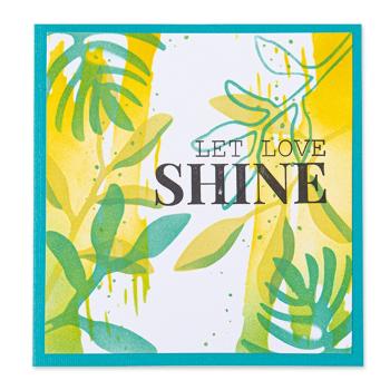 Sizzix - Schablone "Watercolor Leaves" Layered Stencil Design by Olivia Rose