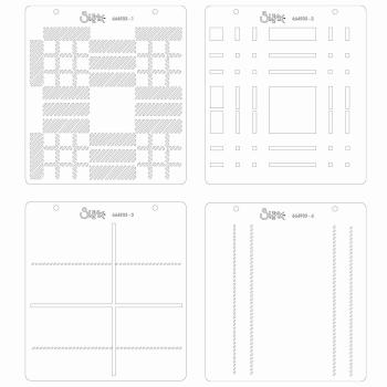 Sizzix - Schablone "Tartan" Layered Stencil