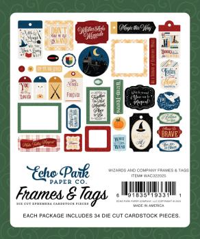 Echo Park - Stanzteile & Anhänger "Wizards And Company" Frames & Tags 
