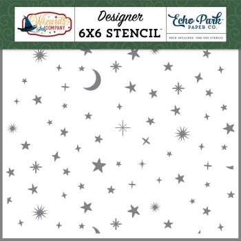 Echo Park - Schablone "Magical Night Sky" Stencil 6x6 Inch