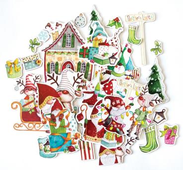 Craft Consortium - Stanzteile "It's Snome Time 2" Chipboard Ephemera