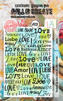 AALL and Create - Stempel A7 "Amour" Clear Stamps