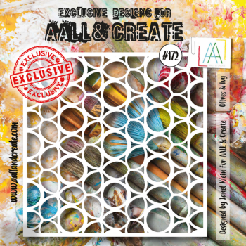 AALL and Create - Schablone 6x6 Inch "Olives & Ivy "Stencil