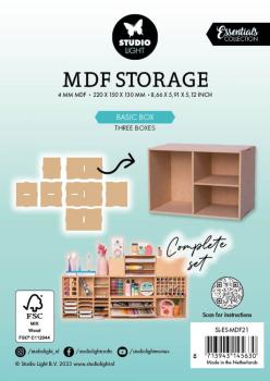 Studio Light - Organizer mit 3 Fächern "Box Three Boxes" MDF Storage