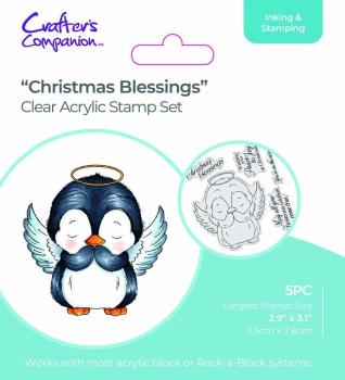 Crafters Companion - Stempelset "Christmass Blessing" Clear Stamps