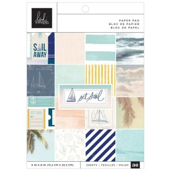 Heidi Swapp - Designpapier "Sail" Paper Pack 6x8 Inch - 36 Bogen