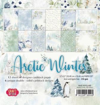 Craft & You Design - Designpapier "Arctic Winter" Paper Pad 12x12 Inch - 12 Bogen