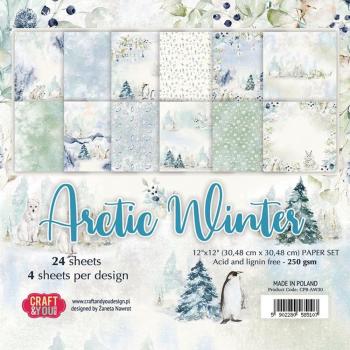Craft & You Design - Designpapier "Arctic Winter" Paper Pad 6x6 Inch - 24 Bogen