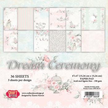 Craft & You Design - Designpapier "Dream Ceremony" Paper Pad 6x6 Inch - 36 Bogen