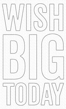 My Favorite Things - Stanzschablone "Wish Big Today" Die-namics