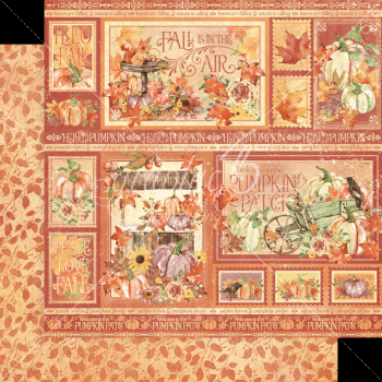 Graphic 45 - Designpapier "Hello Pumpkin" Collection Pack 12x12 Inch - 16 Bogen