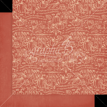 Graphic 45 - Designpapier "Hello Pumpkin" Patterns & Solid Pad 12x12 Inch - 16 Bogen