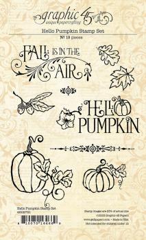 Graphic 45 - Stempelset "Hello Pumpkin" Clear Stamps