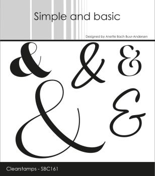 Simple and Basic - Stempelset "Ampersand" Clear Stamps