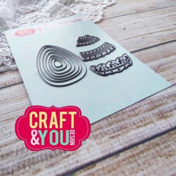 Craft & You Design - Stanzschablone "Lace Easter Eggs" Dies