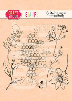 Craft & You Design - Stempelset "Blossom Meadow" Clear Stamps