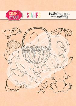 Craft & You Design - Stempelset "Easter" Clear Stamps