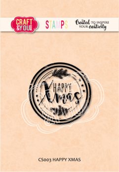 Craft & You Design - Stempel "Happy Xmas" Clear Stamps