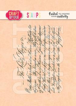 Craft & You Design - Stempel "Script" Clear Stamps