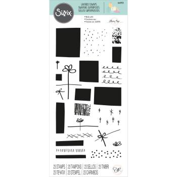 Sizzix - Stempelset "Giftwrap" Layered Clear Stamps Design by Olivia Rose