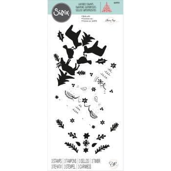 Sizzix - Stempelset "Folk Tree" Layered Clear Stamps Design by Olivia Rose