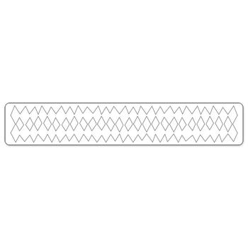 Sizzix - Stanzschablone "Harlequin border" Sizzlits Dies