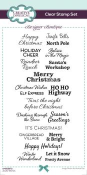 Creative Expressions - Stempelset A6 "Joyful Wishes" Clear Stamps
