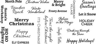 Creative Expressions - Stempelset A6 "Joyful Wishes" Clear Stamps
