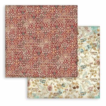 Stamperia - Designpapier "Christmas Greetings" Paper Pack 12x12 Inch - 10 Bogen