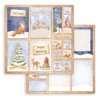Stamperia - Designpapier "Winter Valley" Paper Pack 8x8 Inch - 10 Bogen