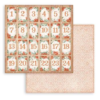 Stamperia - Designpapier "All Around Christmas" Paper Pack 8x8 Inch - 10 Bogen