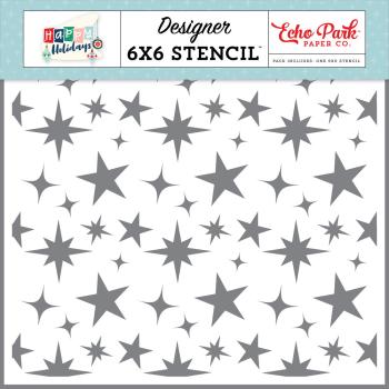 Echo Park - Schablone "What Fun Stars" Stencil 6x6 Inch