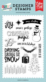Echo Park - Stempelset "Dashing Through The Snow" Clear Stamps