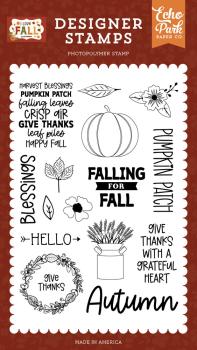 Echo Park - Stempelset "Falling For Fall" Clear Stamps