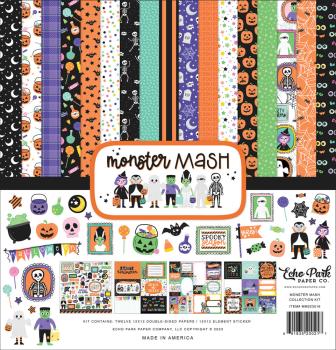 Echo Park - Designpapier "Monster Mash" Collection Kit 12x12 Inch - 12 Bogen