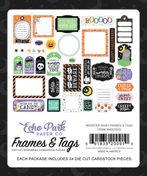 Echo Park - Stanzteile & Anhänger "Monster Mash" Frames & Tags 