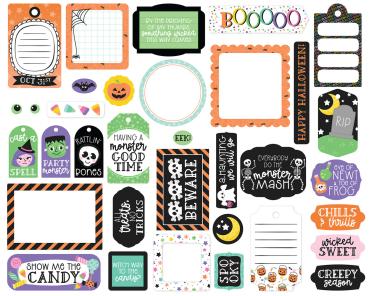 Echo Park - Stanzteile & Anhänger "Monster Mash" Frames & Tags 