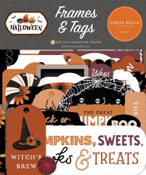 Carta Bella - Stanzteile & Anhänger "Halloween" Ephemera Frames & Tags