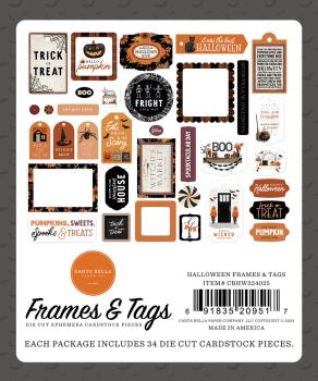 Carta Bella - Stanzteile & Anhänger "Halloween" Ephemera Frames & Tags