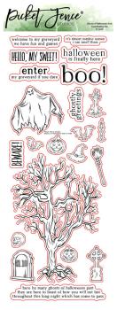 Picket Fence Studios - Stempelset "Ghosts of Halloweens Past " Clear stamps