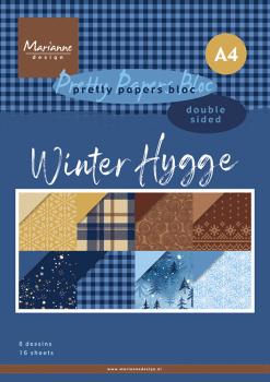 Marianne Design - Designpapier "Winter Hygge" Paper Pad A4 - 16 Bogen 