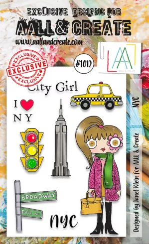 AALL and Create - Stempelset A6 "NYC" Clear Stamps