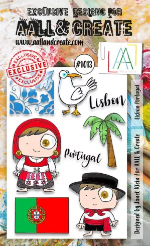 AALL and Create - Stempelset A6 "Lisbon Portugal" Clear Stamps