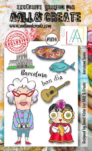 AALL and Create - Stempelset A6 "Barcelona Spain" Clear Stamps (AALL-TP-1014)