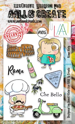 AALL and Create - Stempelset A6 "Rome Italy" Clear Stamps