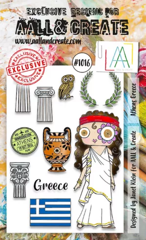 AALL and Create - Stempelset A6 "Athens Greece" Clear Stamps