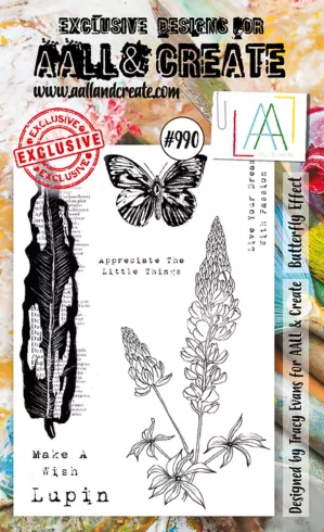 AALL and Create - Stempelset A6 "Butterfly Effect" Clear Stamps