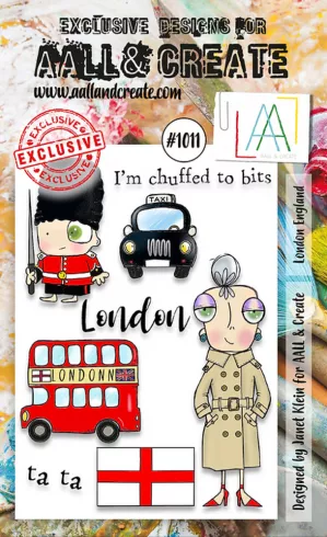 AALL and Create - Stempelset A6 "London England" Clear Stamps