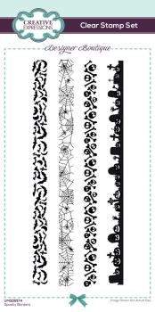 Creative Expressions - Stempelset "Spooky Borders" Clear Stamps 4x8 Inch