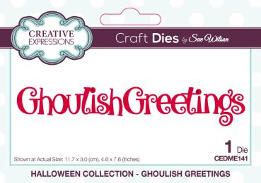 Creative Expressions - Stanzschablone "Ghoulish Greetings" Craft Dies Design by Sue Wilson